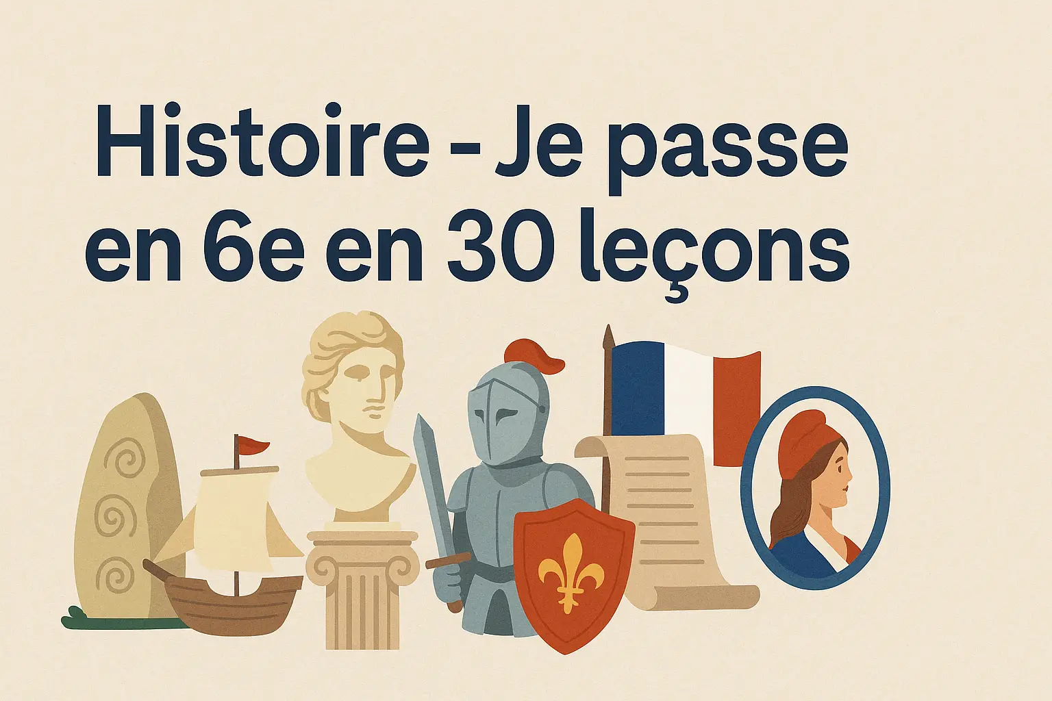 Histoire – Je passe en 6e en 30 leçons